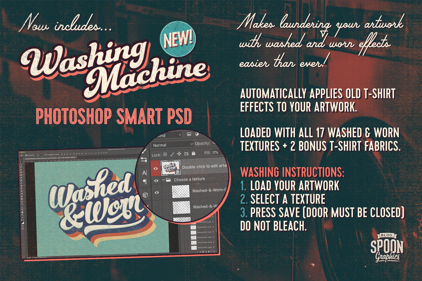 Washed & Worn Deluxe Vintage T-Shirt Textures Pack