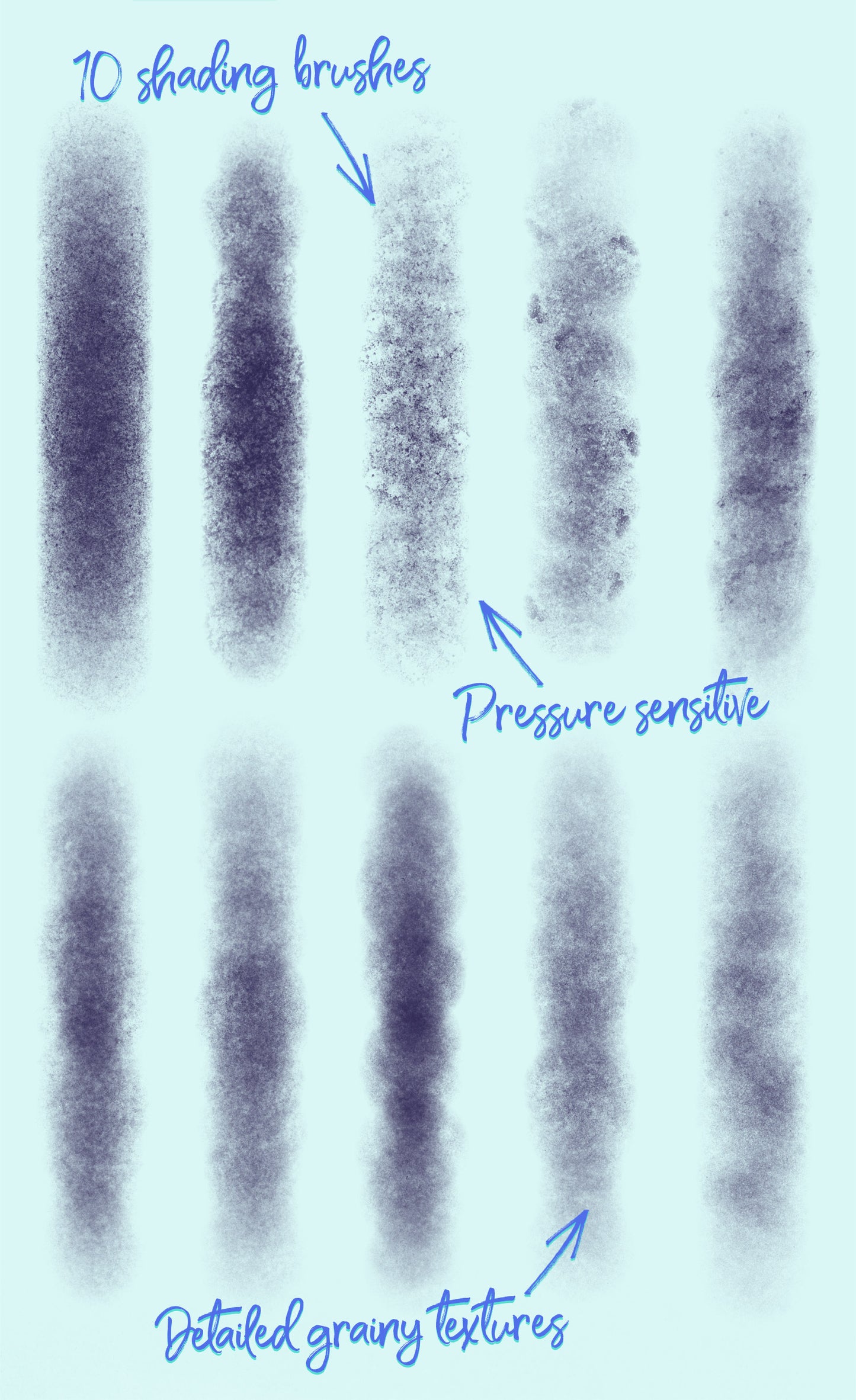 10 Grain Shader Brushes for Adobe Photoshop