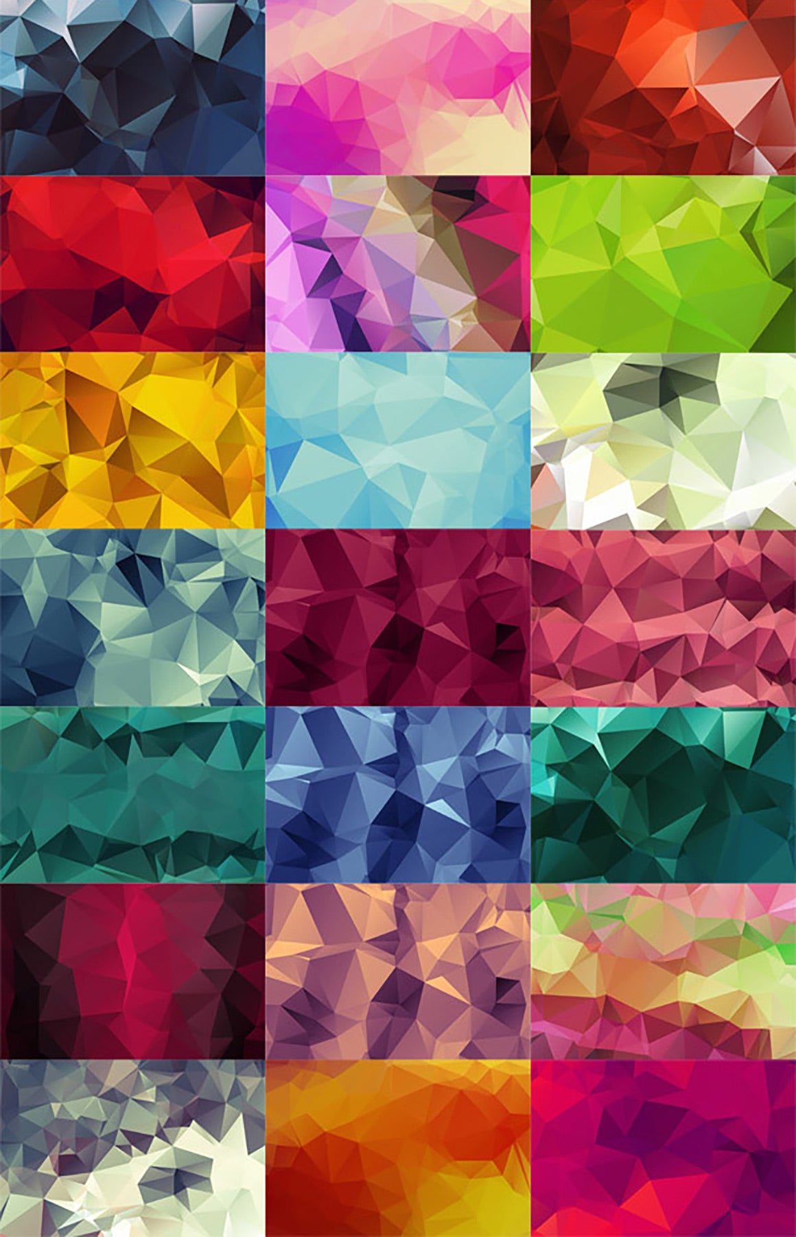 20 High-Res Geometric Polygon Backgrounds