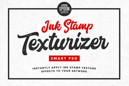 Ink Stamp Texturizer Smart PSD for Adobe Photoshop