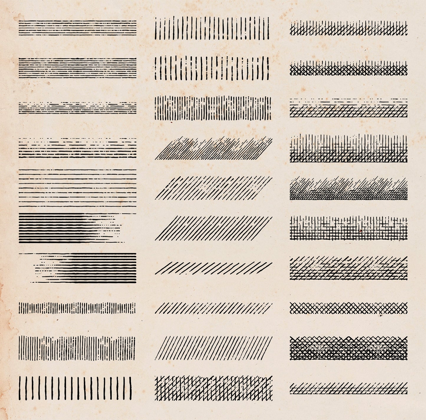 Vintage Shading Brushes for Adobe Illustrator