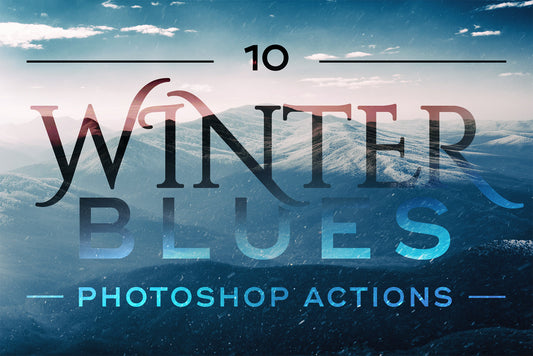 10 Winter Blues Photo Effect Actions for Adobe Photoshop